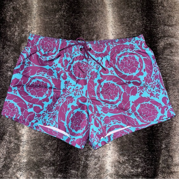 Versace Baroque Swimsuit in Purple & Teal - Picture 4 of 5